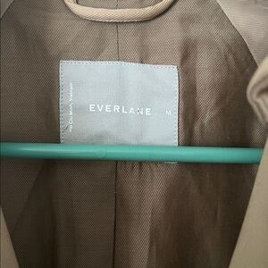 NWOT Everlane Women's Mac Cotton Coat in Cornstalk Color in Size M